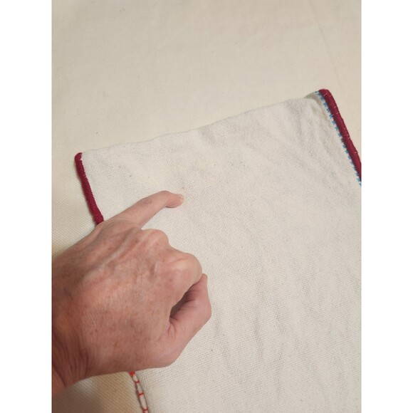 Huanengo Michoacano Embroidered / Cross Stitch Handmade Mexican floral Top M/L - Picture 7 of 8